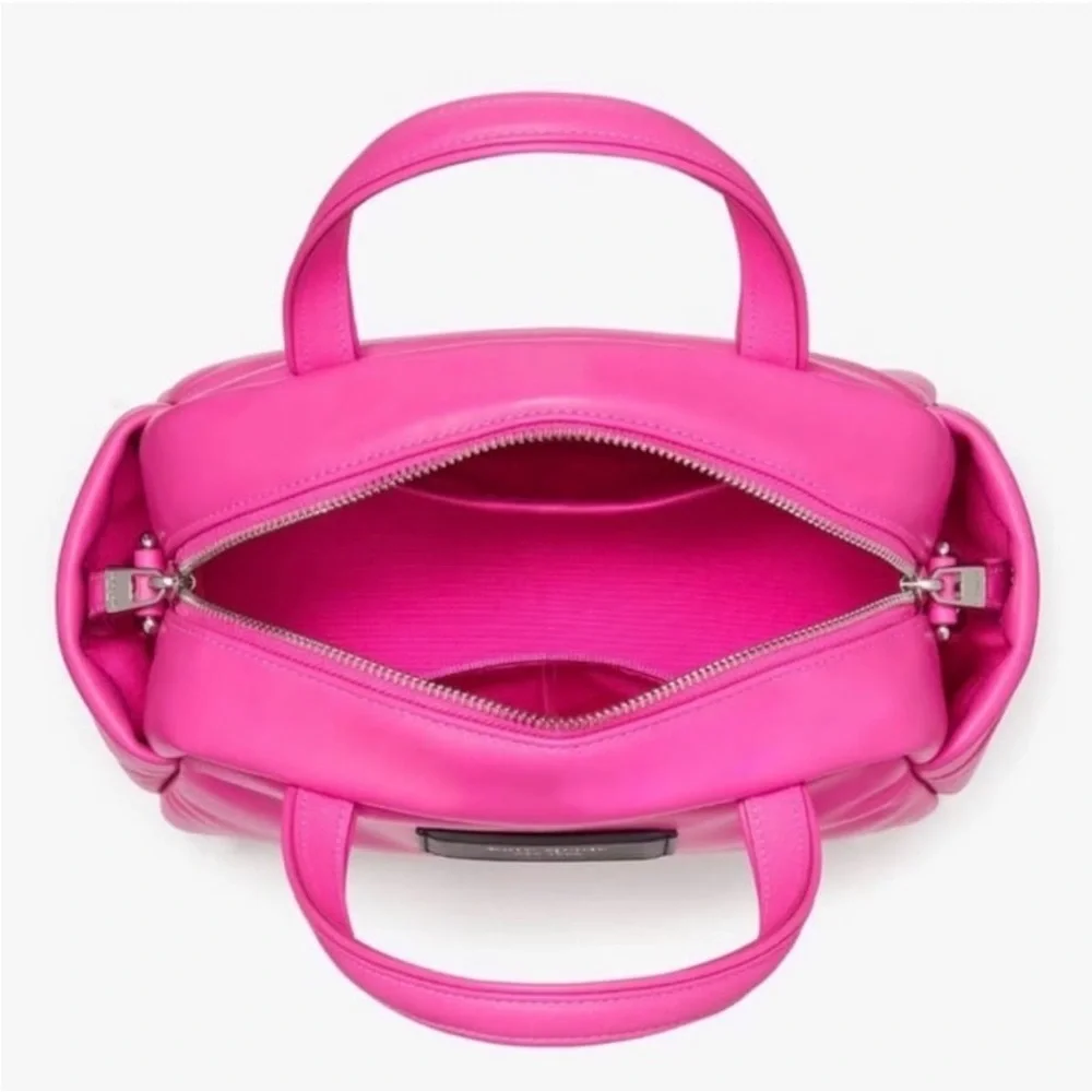 Kate Spade Puffed Satchel Crossbody Vivid Snapdragon
